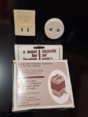 Vintage Franzus & Chateau International Travel Power Converter Kit - 5 Pieces